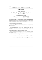 UK License for the Community for global road haulage